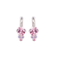Mariana Earrings in Light Pink on Rhodium