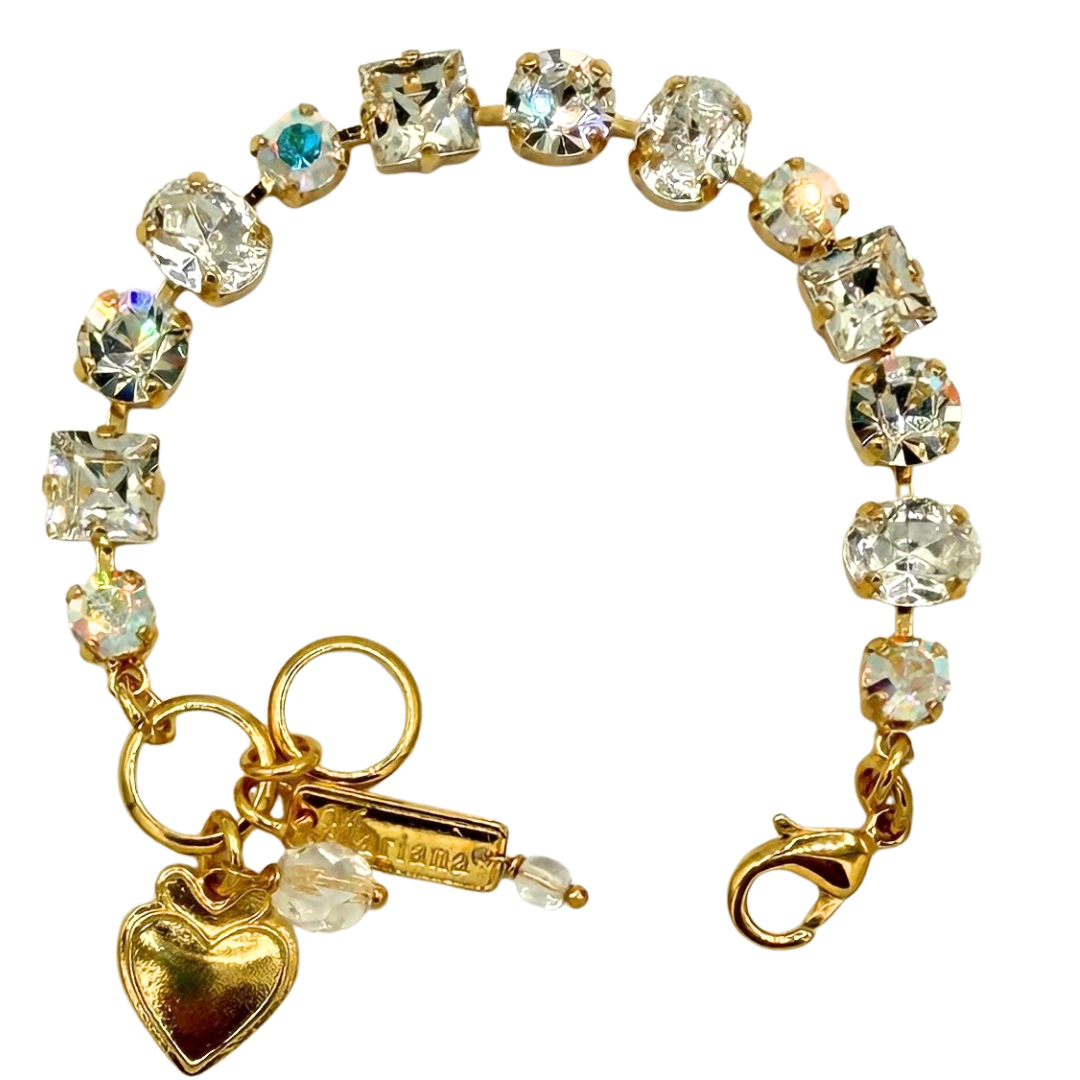 Mariana Bracelet Square, Oval, Circle Clear AB on Gold  CK EVERYTHING Main image