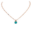 Mariana Simple Pendant Sunkissed Laguna on Rose Gold