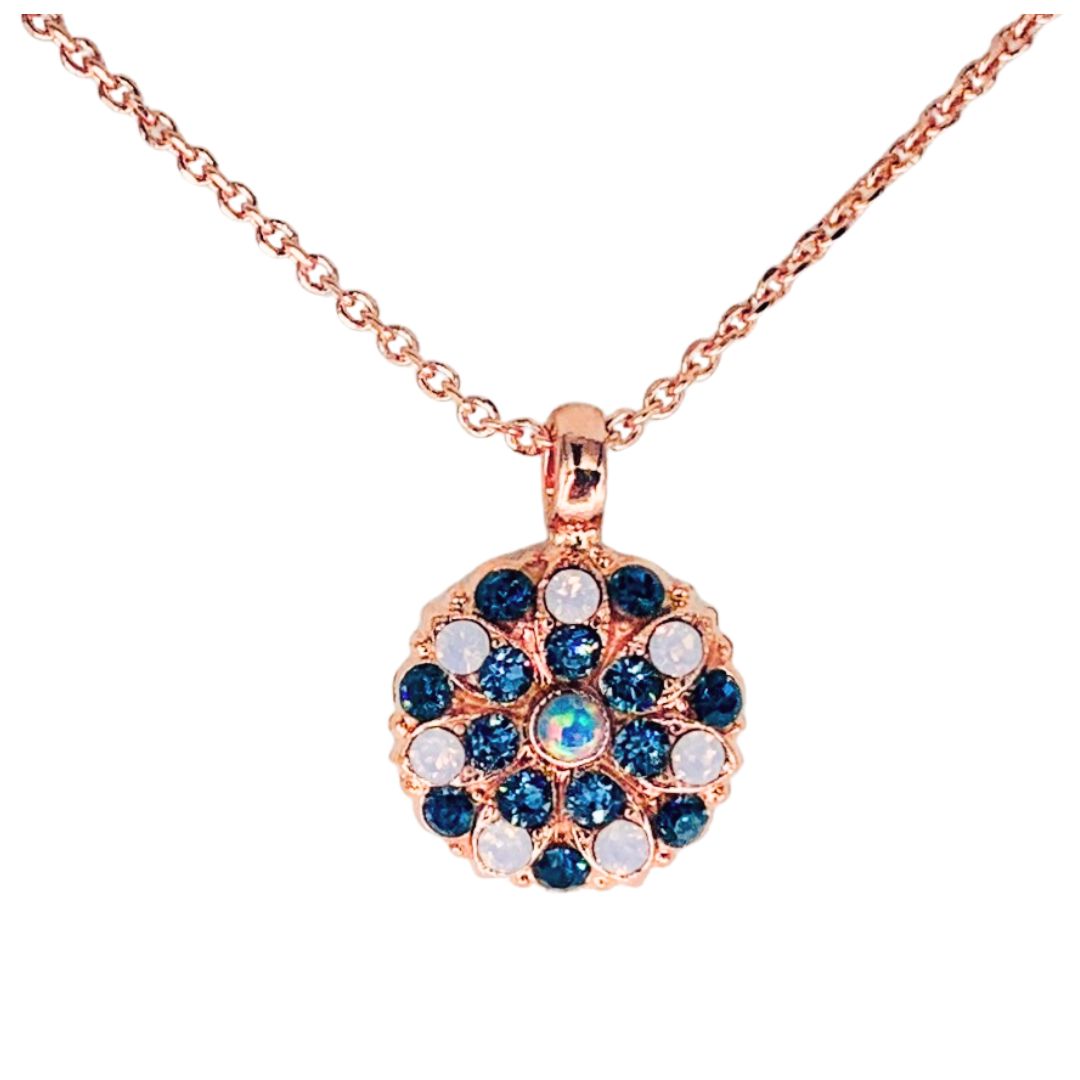 Mariana Guardian Angel Pink/Blue on Rose Gold