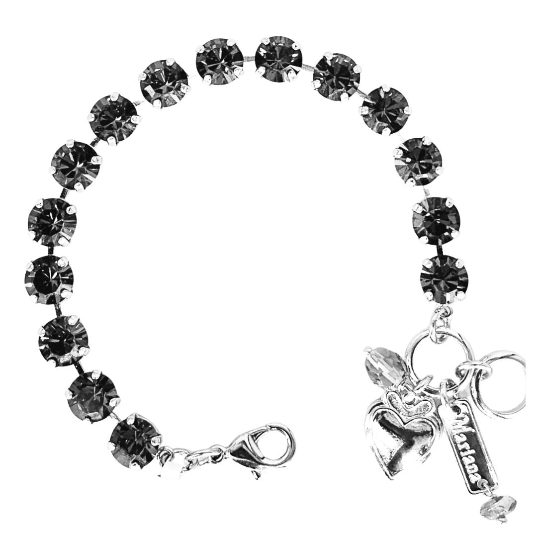 Mariana Bracelet Plain Grey on Rhodium Main image