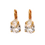 Mariana Earrings Teardrop Clear on Gold