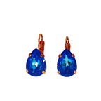 Mariana Earrings Teardrop Sunkissed Ocean on Rose Gold