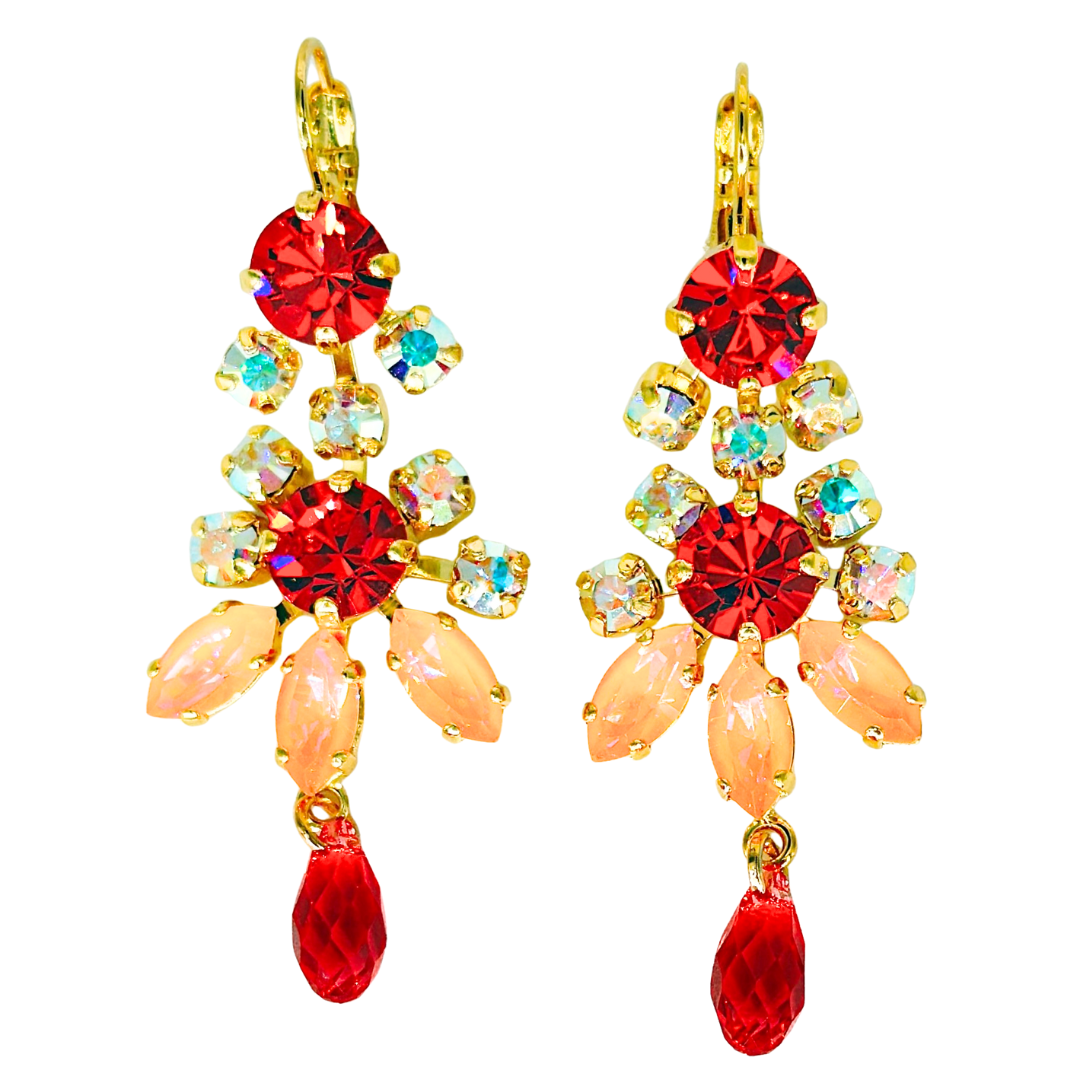 Mariana Earring Fancy Dangle Sunset Drive on Gold Main image