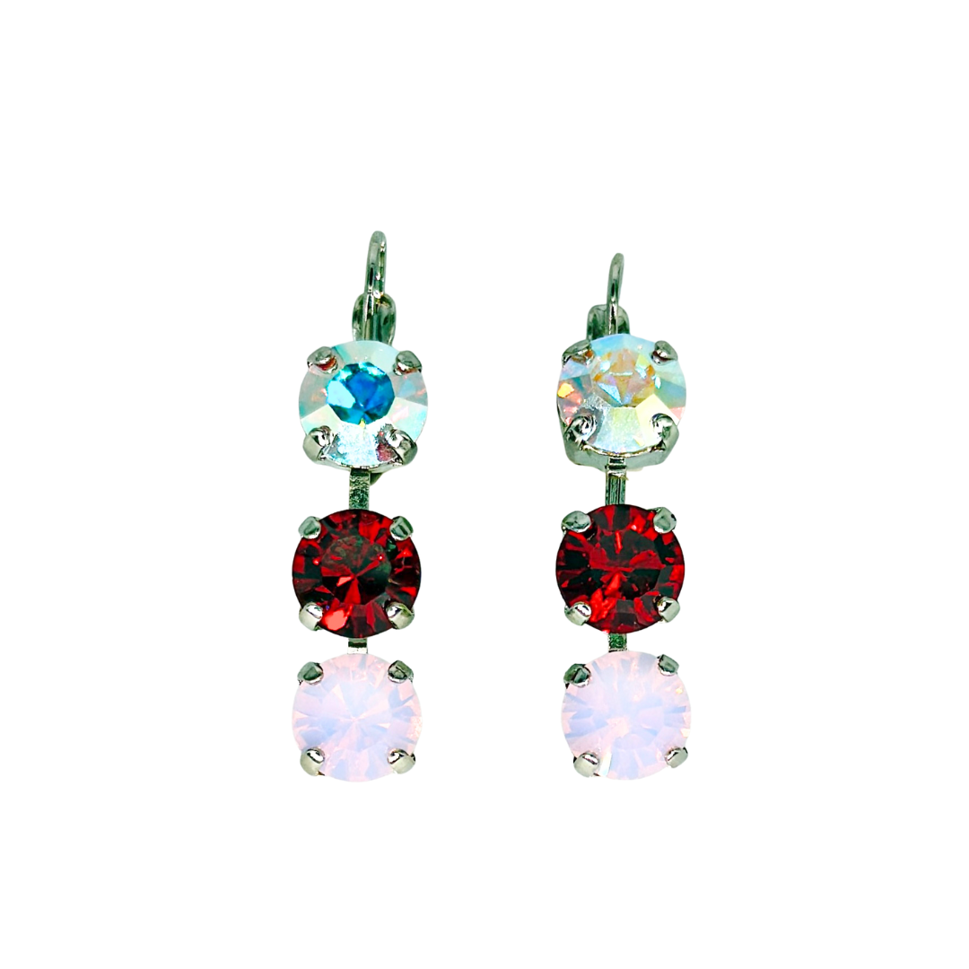 Mariana Earring Triple Drop True Romance on Rhodium