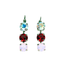 Mariana Earring Triple Drop True Romance on Rhodium