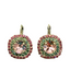 Mariana Double Halo Earrings in Parasol on Rhodium