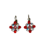 Mariana Diamond Shaped Cluster Earrings in Sunset Drive-In on Rhodium