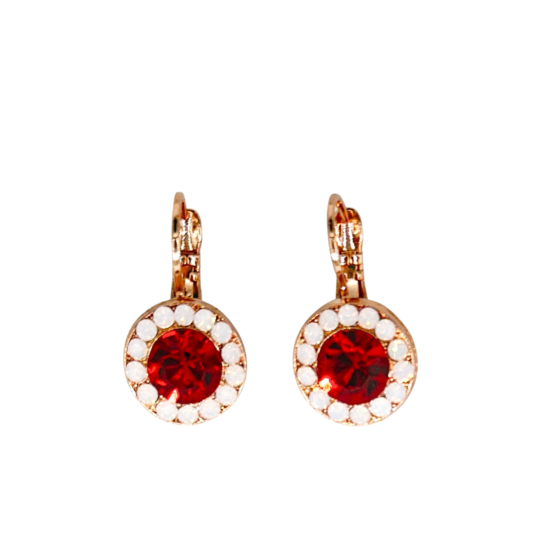 Mariana Halo Earrings  in True Romance on Rose Gold Main image