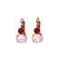 Mariana Double Drop Oval Earrings in True Romance on Gold