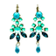 Mariana Earring Fancy Dangle Crystal Blue on Rhodium