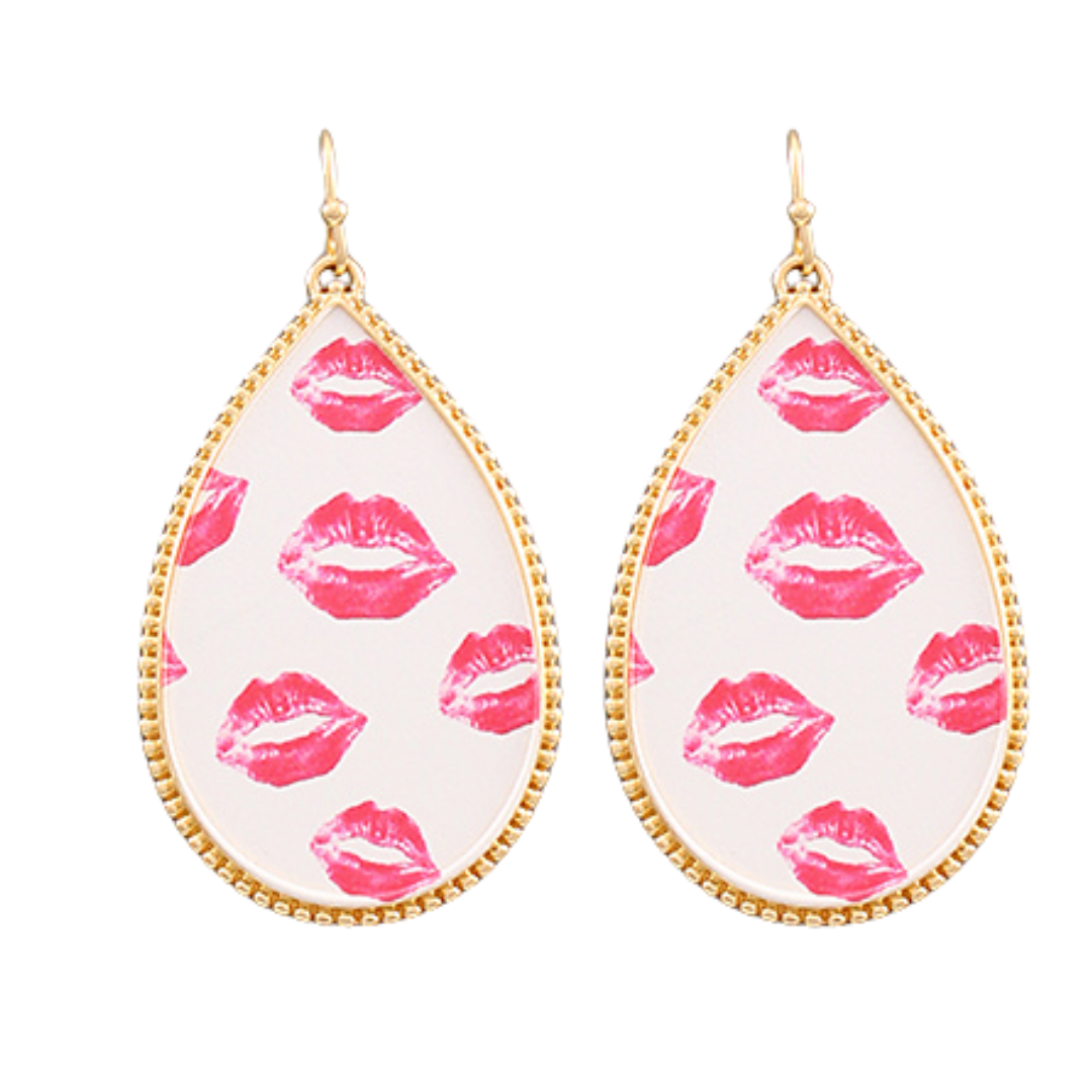 Acrylic Lip Pattern Earrings Main image