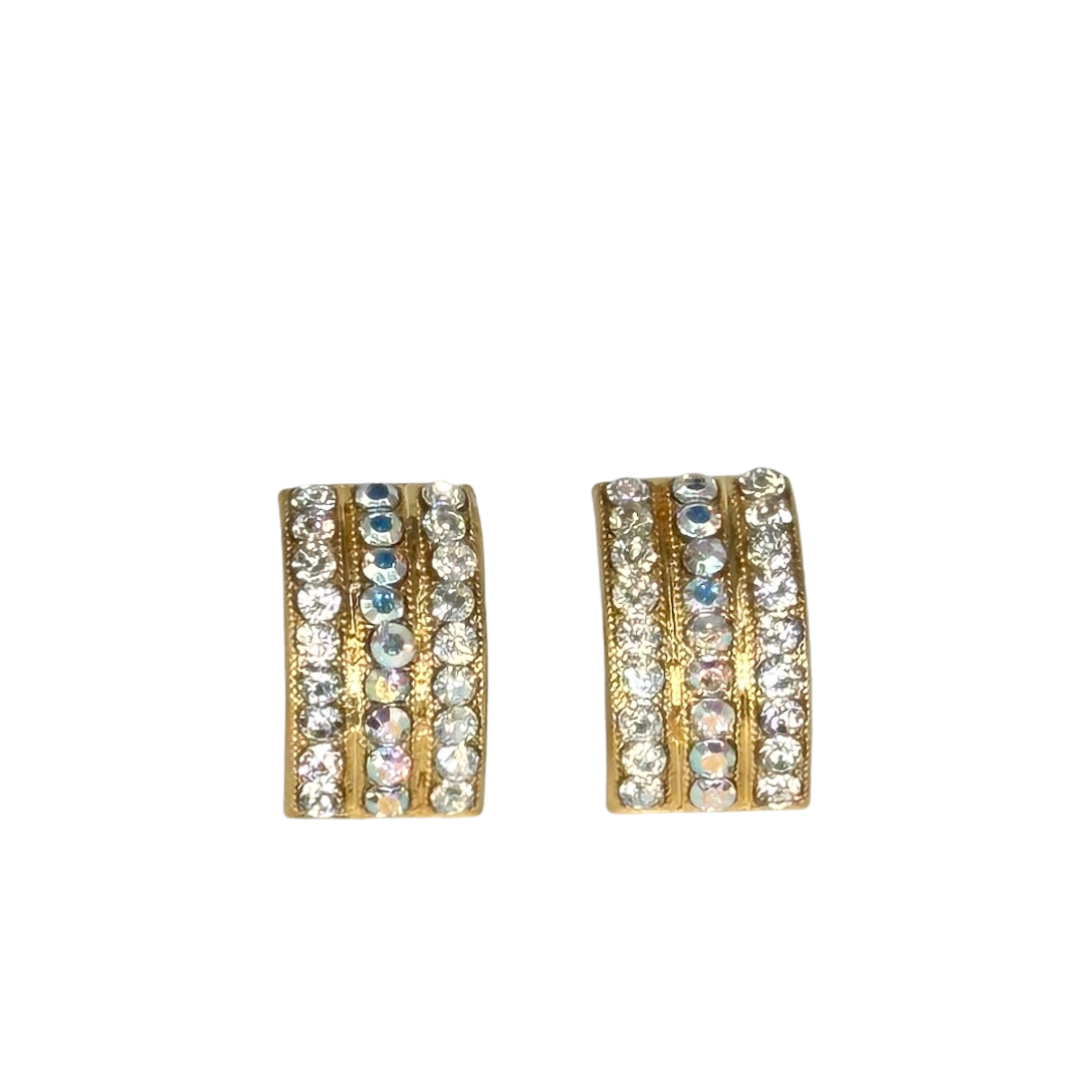Mariana Pave Post Earrings in Winds of Change on Gold Main image