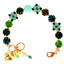 Mariana Quatrefoil Cluster Bracelet Ivy Villa on  Gold