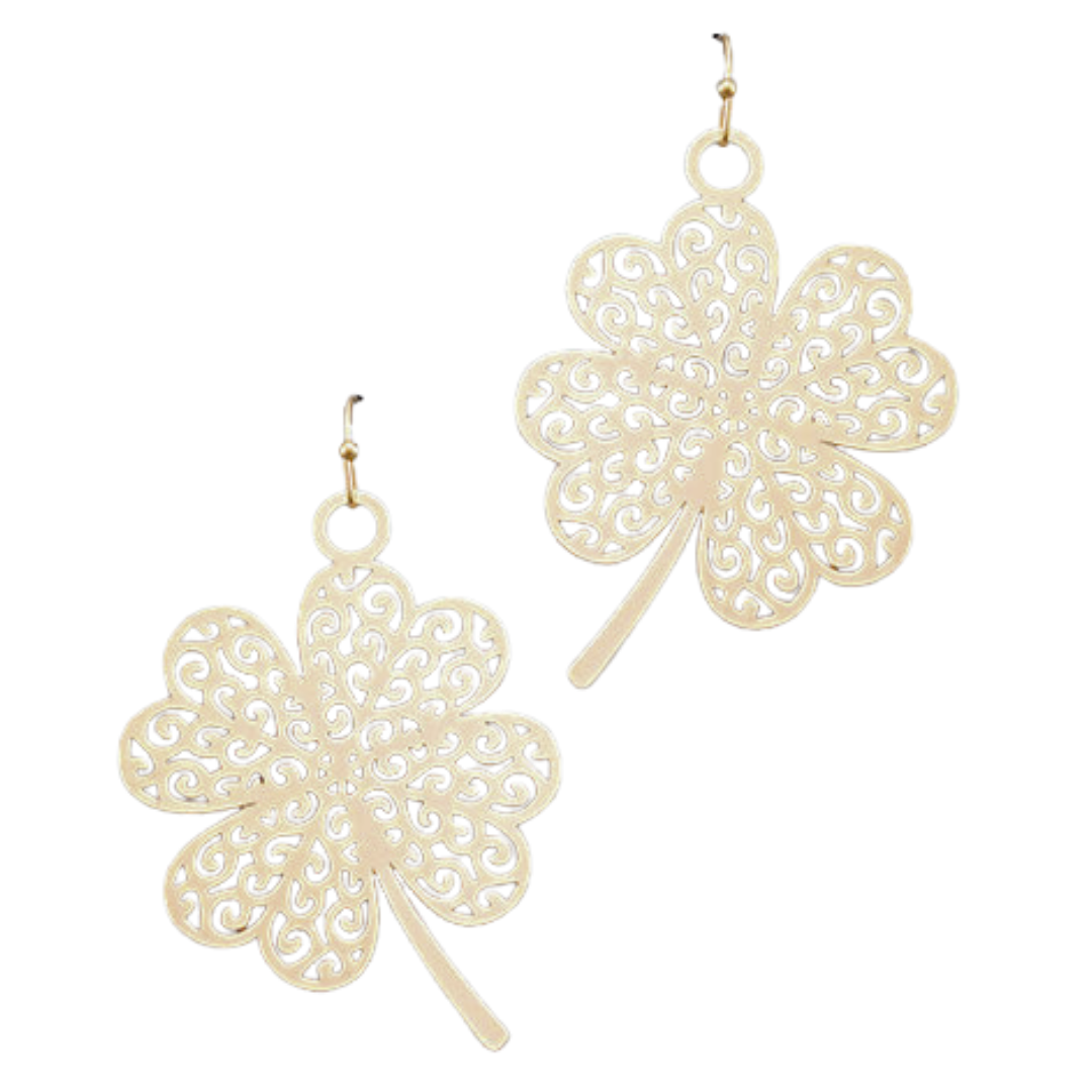 Filigree Clover Earrings