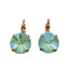 Mariana Earring Large Rivoli Sunkissed Peridot on Rose Gold