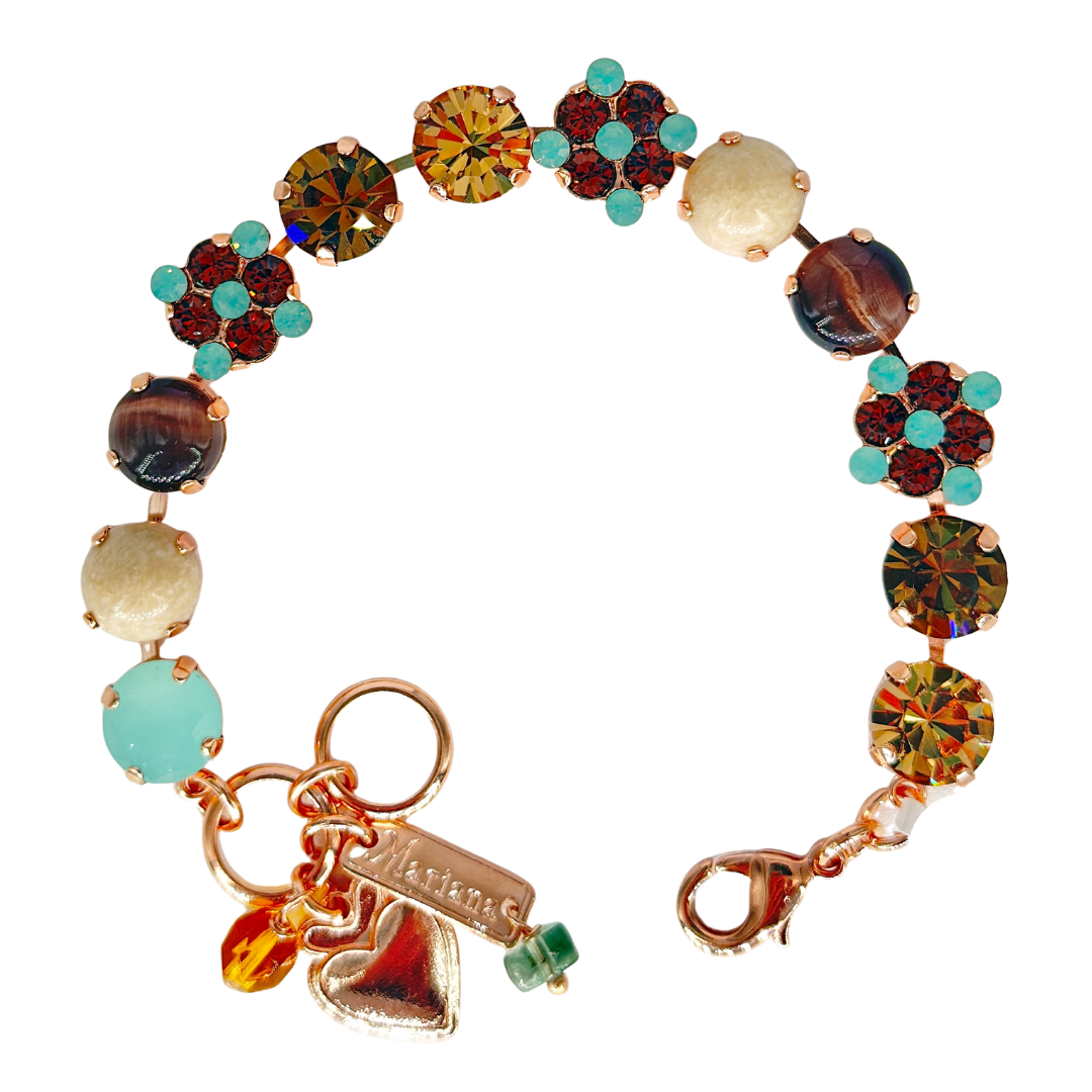 Mariana Quatrefoil Cluster Bracelet Serai on Rose Gold Main image