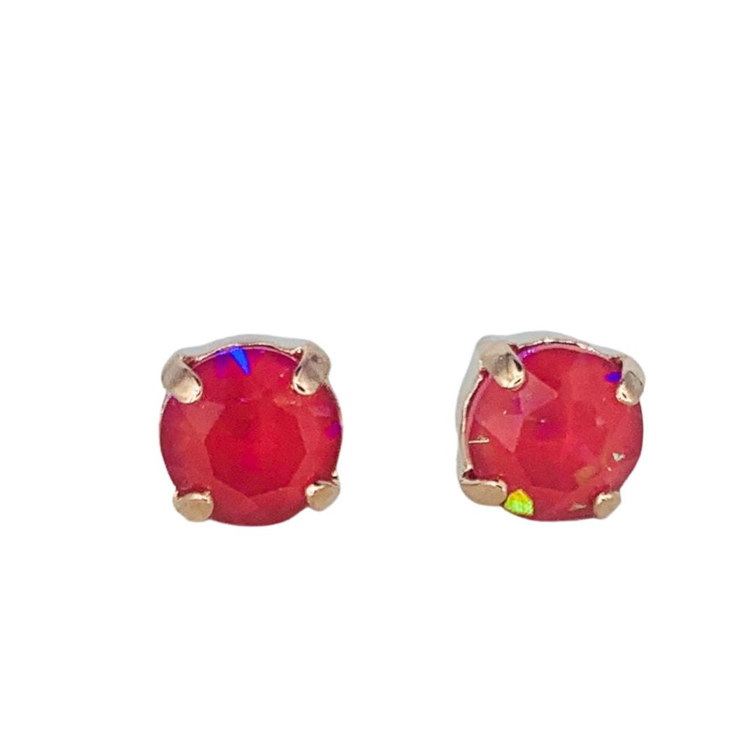 Mariana Stud Earring Sunkissed Blush on Rose Gold POST