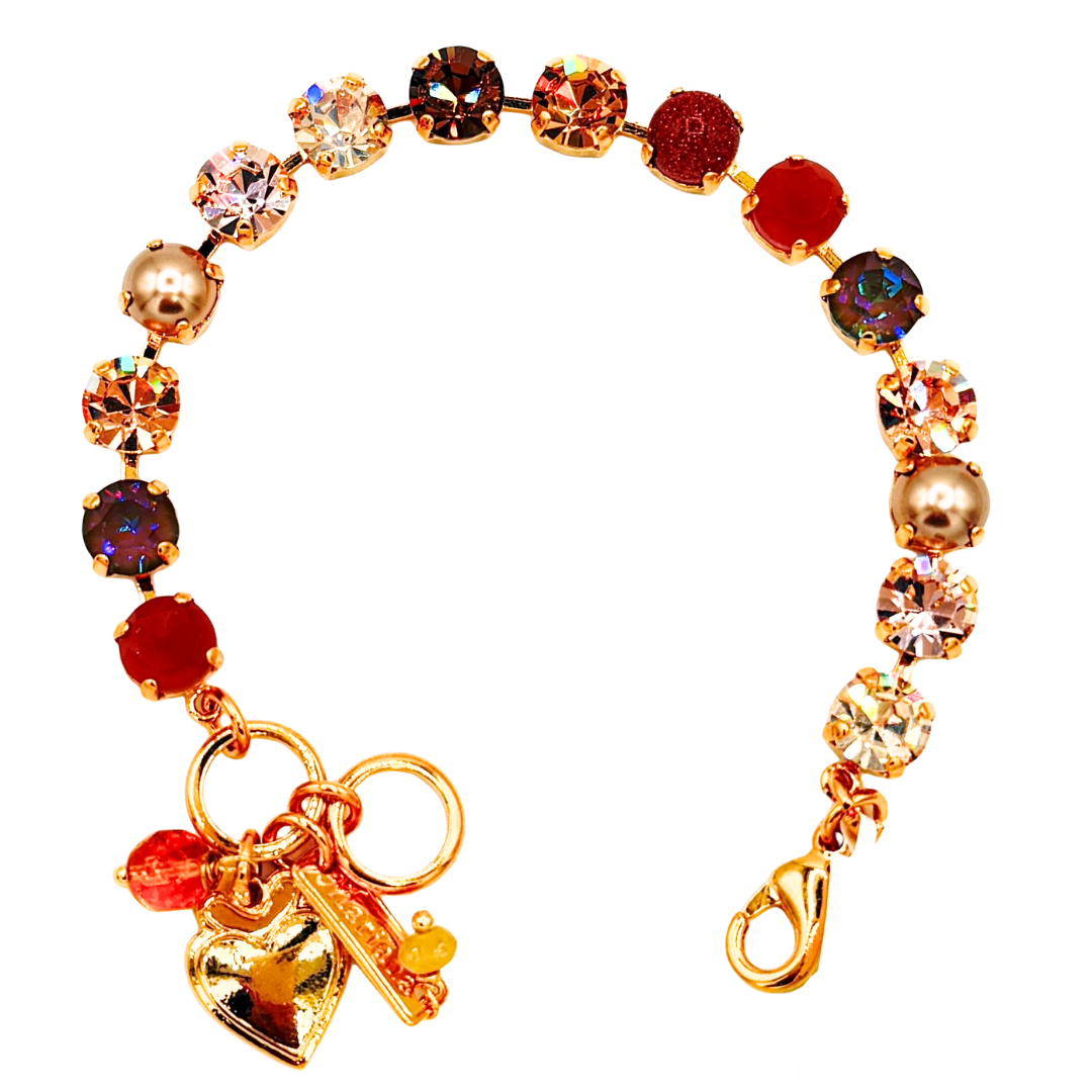 Mariana Plain Bracelet Amaretto on Gold