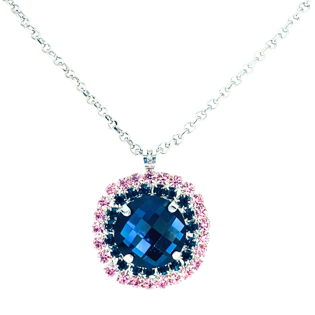 Mariana Luxurious Pendant in Harvest Moon on Rhodium