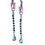 Mariana  Emerald Drop Earrings in Harvest Moon on Rhodium