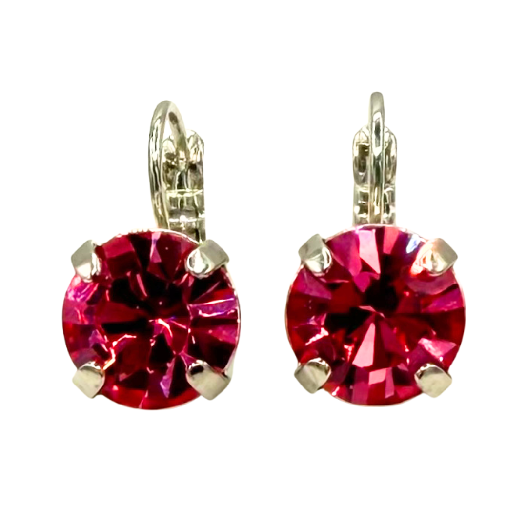 Mariana Earring Large Rose on Rhodium