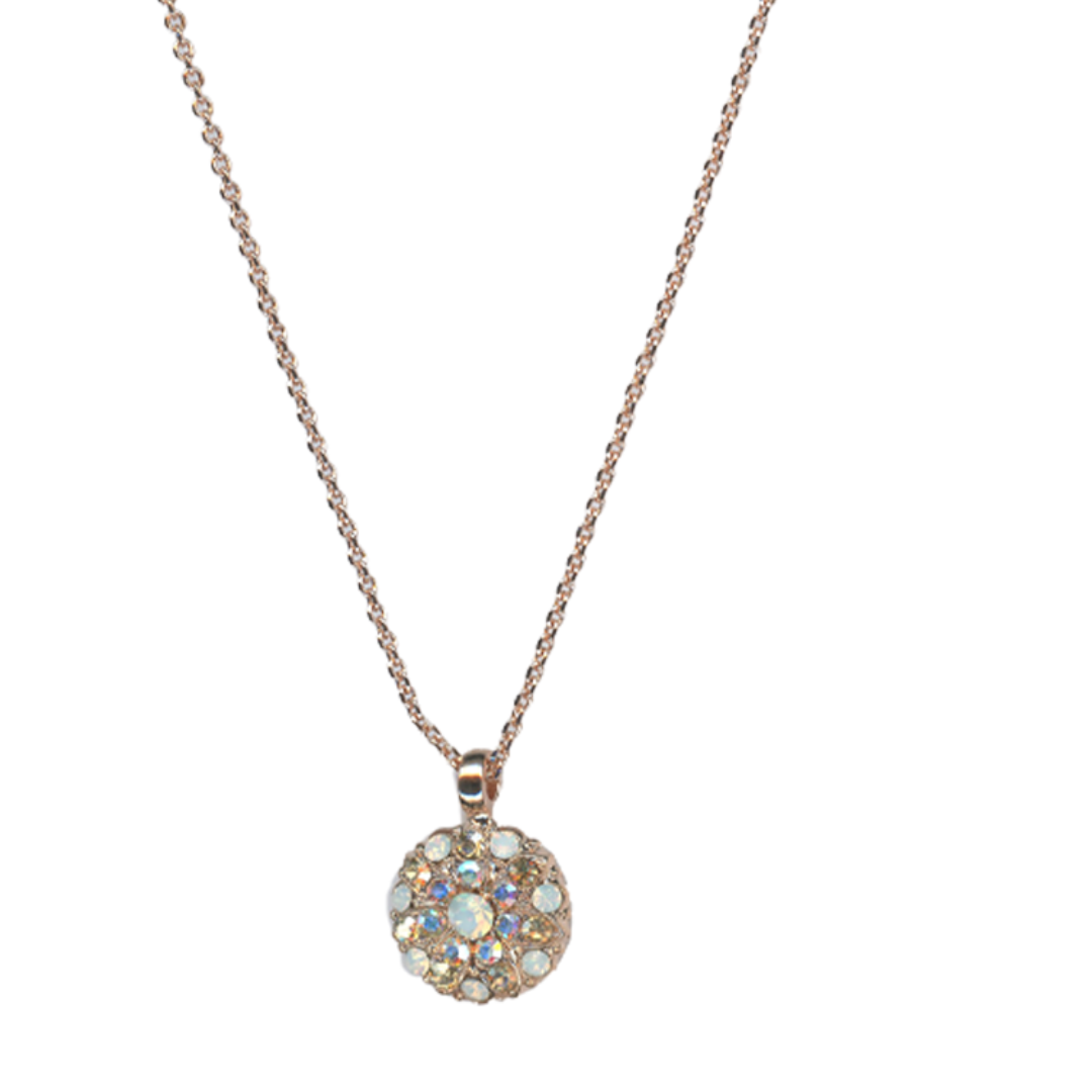 Mariana Guardian Angel Necklace Sand/ White on  Rose Gold
