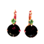 Mariana Large Earring Light Green Over Purple on Rose Gold
