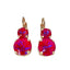 Mariana Double Drop Earrings in Sunkissed Blush on Rose Gold