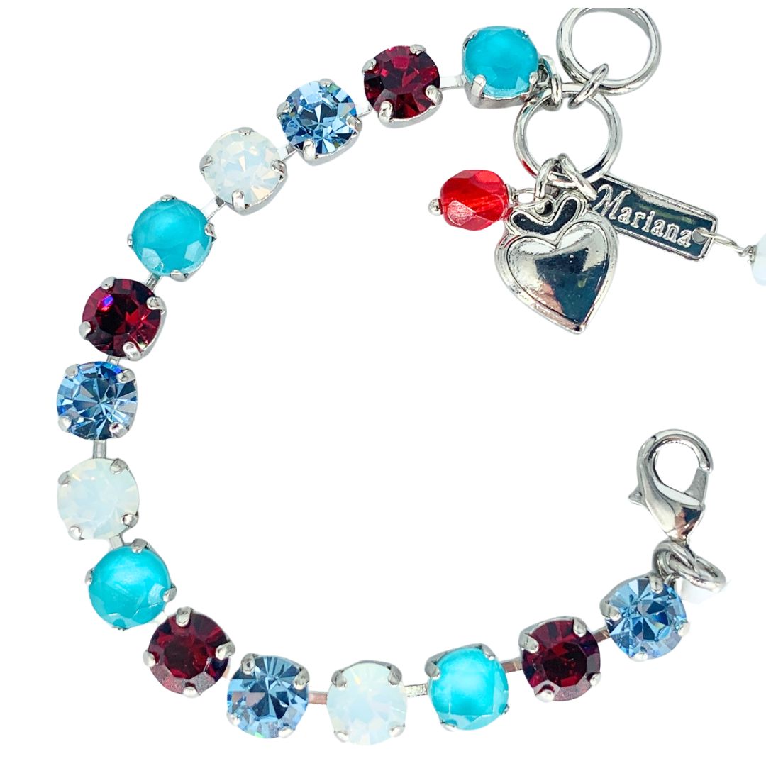 Mariana  Bright Keep Current  Bracelet  Plain on Rhodium