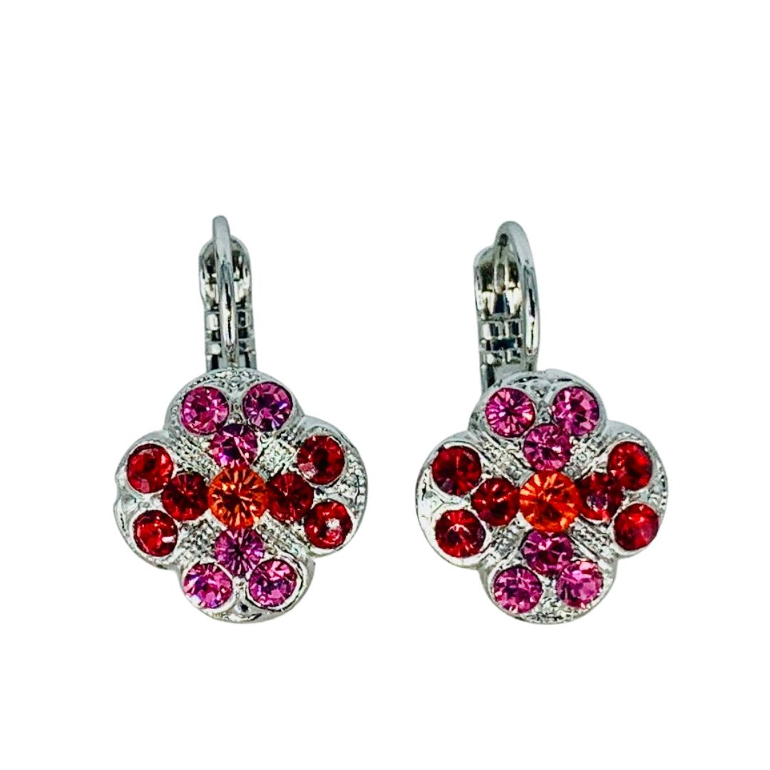 Mariana Quatrefoil Cluster Earrings Roxanne on Rhodium Main image