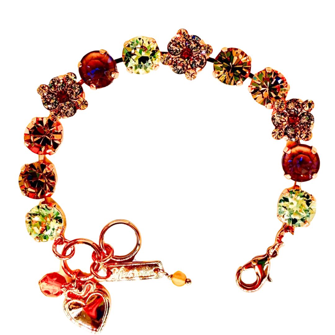 Mariana Quatrefoil Cluster Bracelet Amaretto on Gold Main image