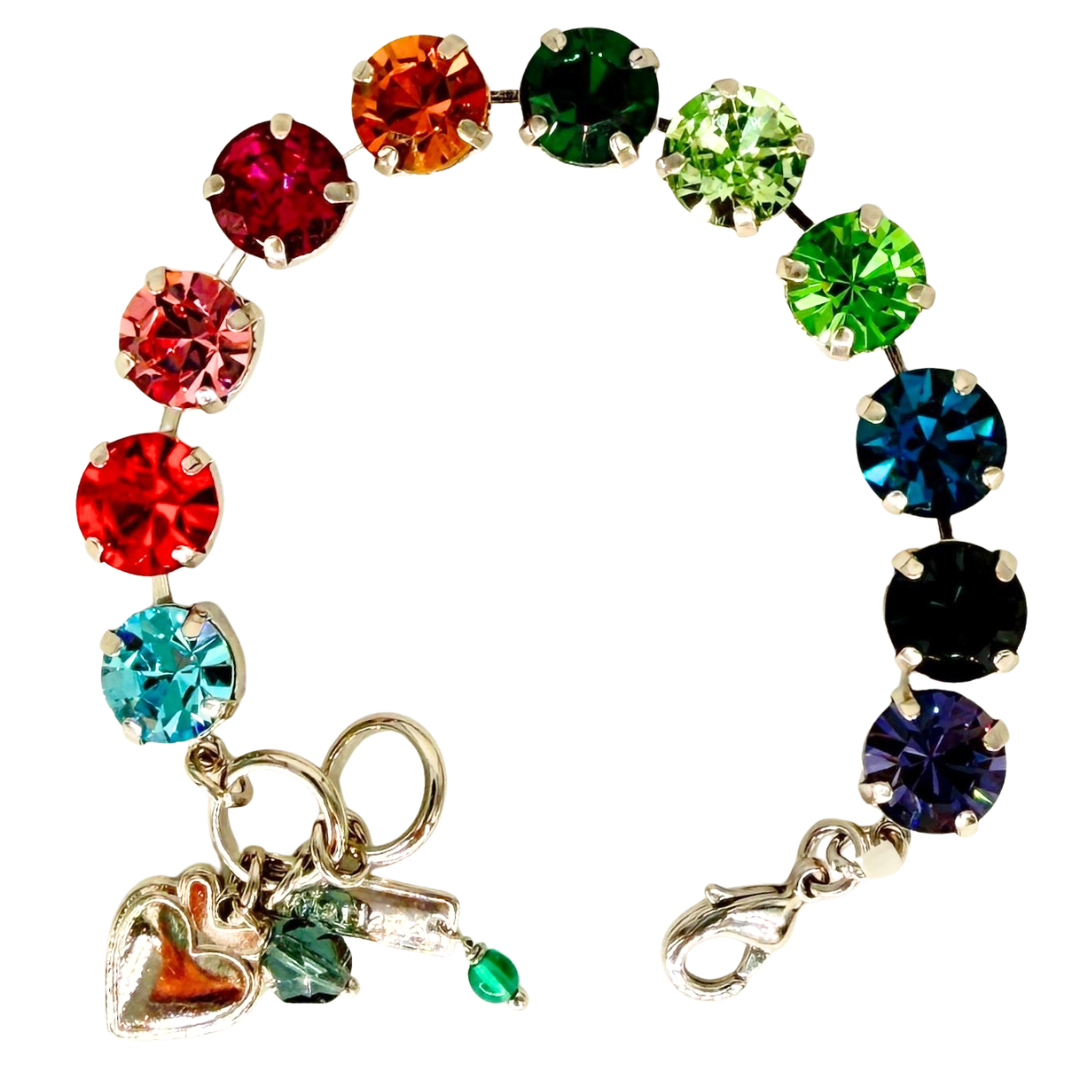 Mariana Medium Kaleidoscope Bracelet on  Rhodium Main image