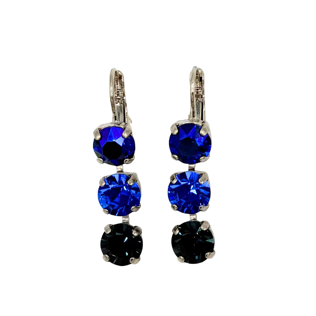 Mariana Earring Triple Drop Countdown Gown on Rhodium