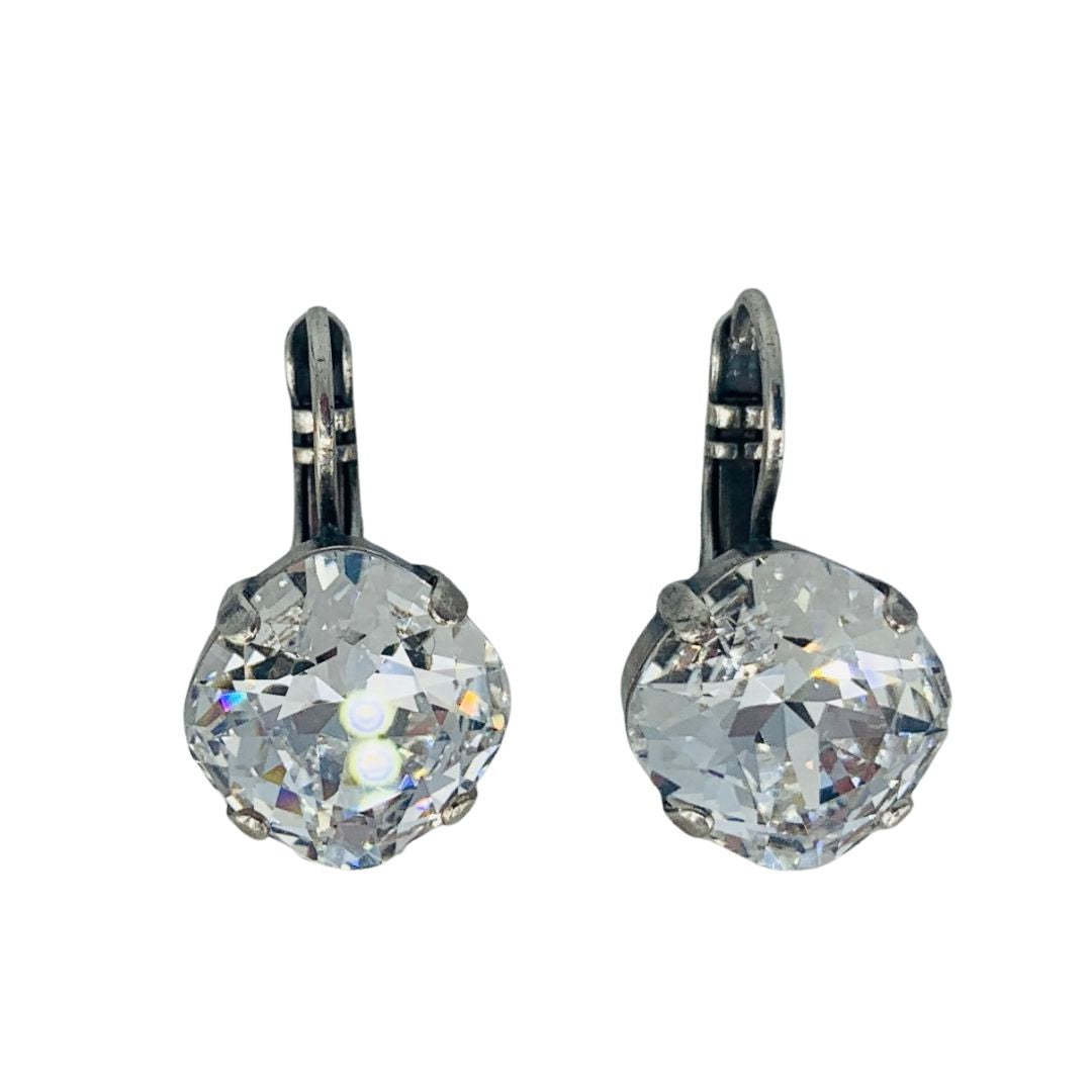 Mariana Earring Cushion Cut Clear on Silver Main image