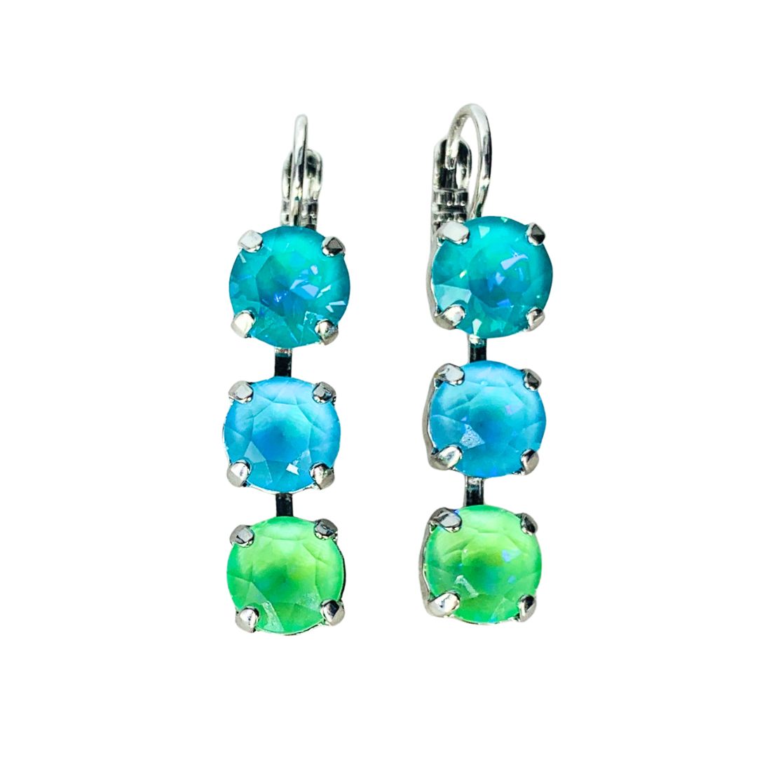 Mariana Earring Triple Drop Laguna on Rhodium Main image