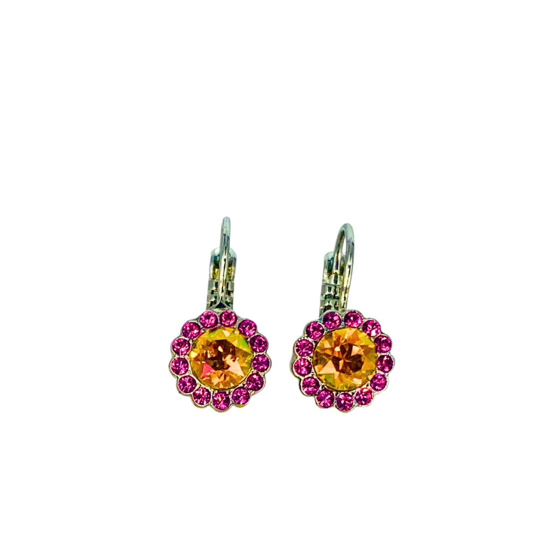 Mariana Flower Earring in Bougainvillea on Rhodium Main image