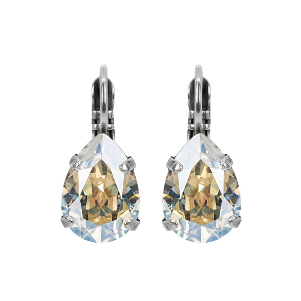 Mariana Earrings Teardrop in Moonlight on Rhodium
