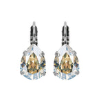 Mariana Earrings Teardrop in Moonlight on Rhodium