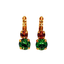 Mariana Earrings Small Double Drop The Green Room on Gold