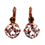 Mariana Large Earrings Amber/Light Rose on Gold