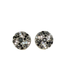 Mariana Swirl Earrings Tuxedo  on Rhodium POST