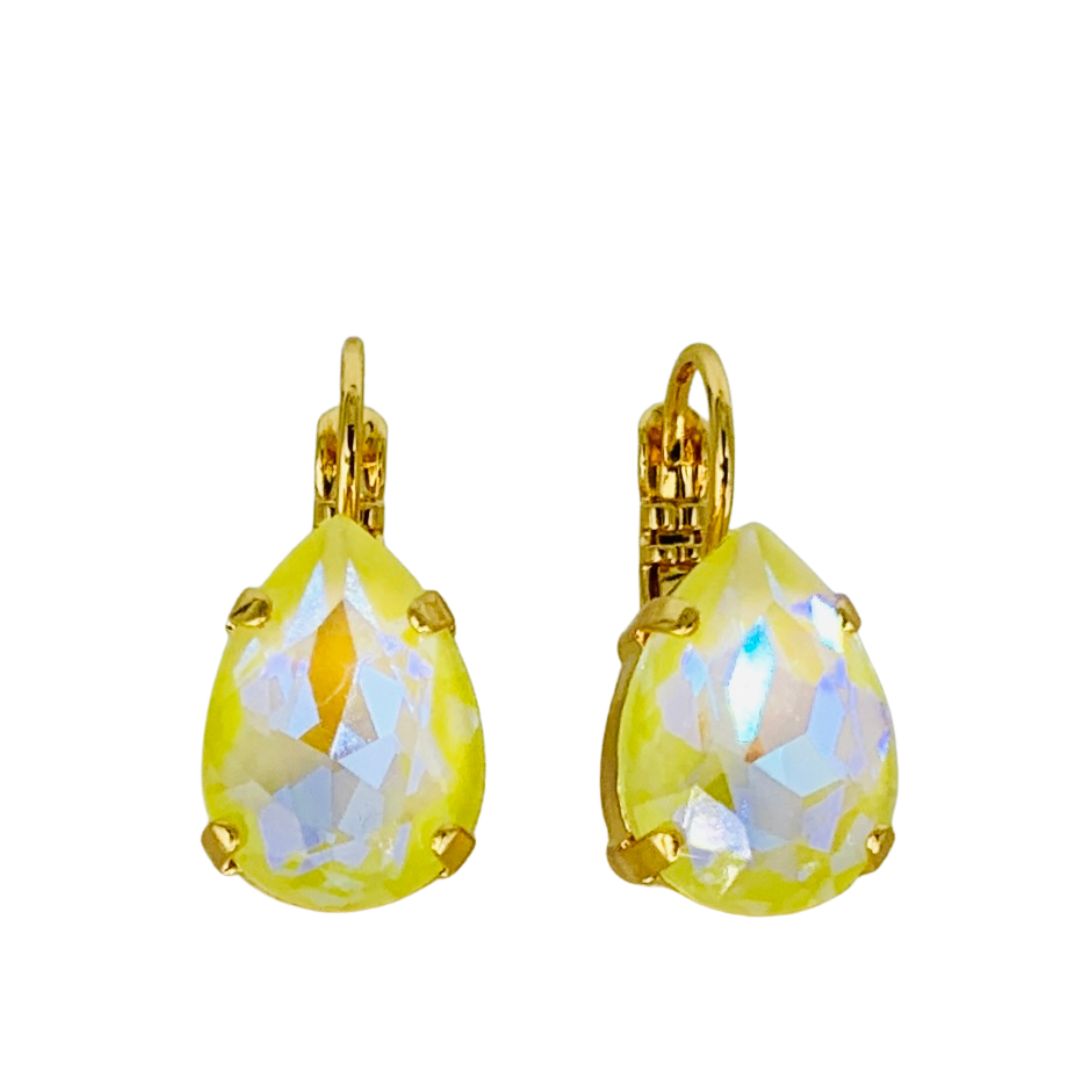 Mariana Earrings Teardrop Sunshine on Rose Gold