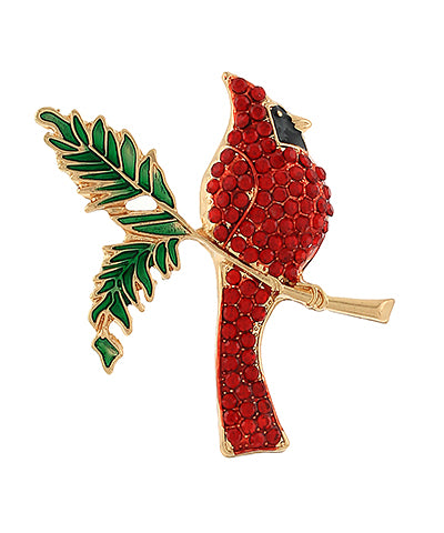 Crystal Cardinal  Pin