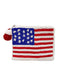 Beaded Flag Coin Purse With Tassel