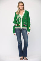 Par-Tee Time Golf Cardigan