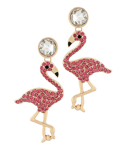 Pink Flamingo Earrings