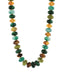 Large Acrylic Bauble Bead Necklace Green/Brown
