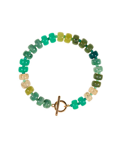 Ombre Green Resin "Stone" Bracelet