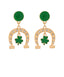 Horseshoe/Clover Post Earrings